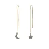 Pave Diamond Moon and Star Earrings sold by Peggy Li Creations