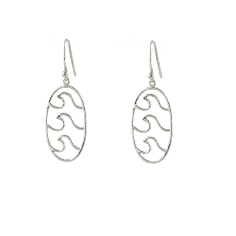 Triple Wave Earrings sold by Peggy Li Creations