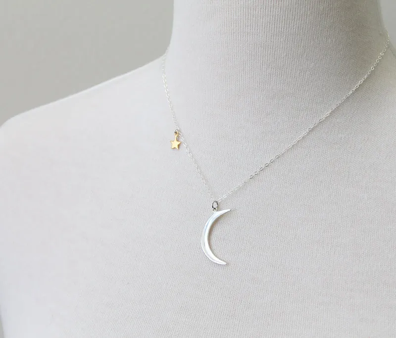 My Moon and Stars Necklace sold by Peggy Li Creations product image thumbnail 3