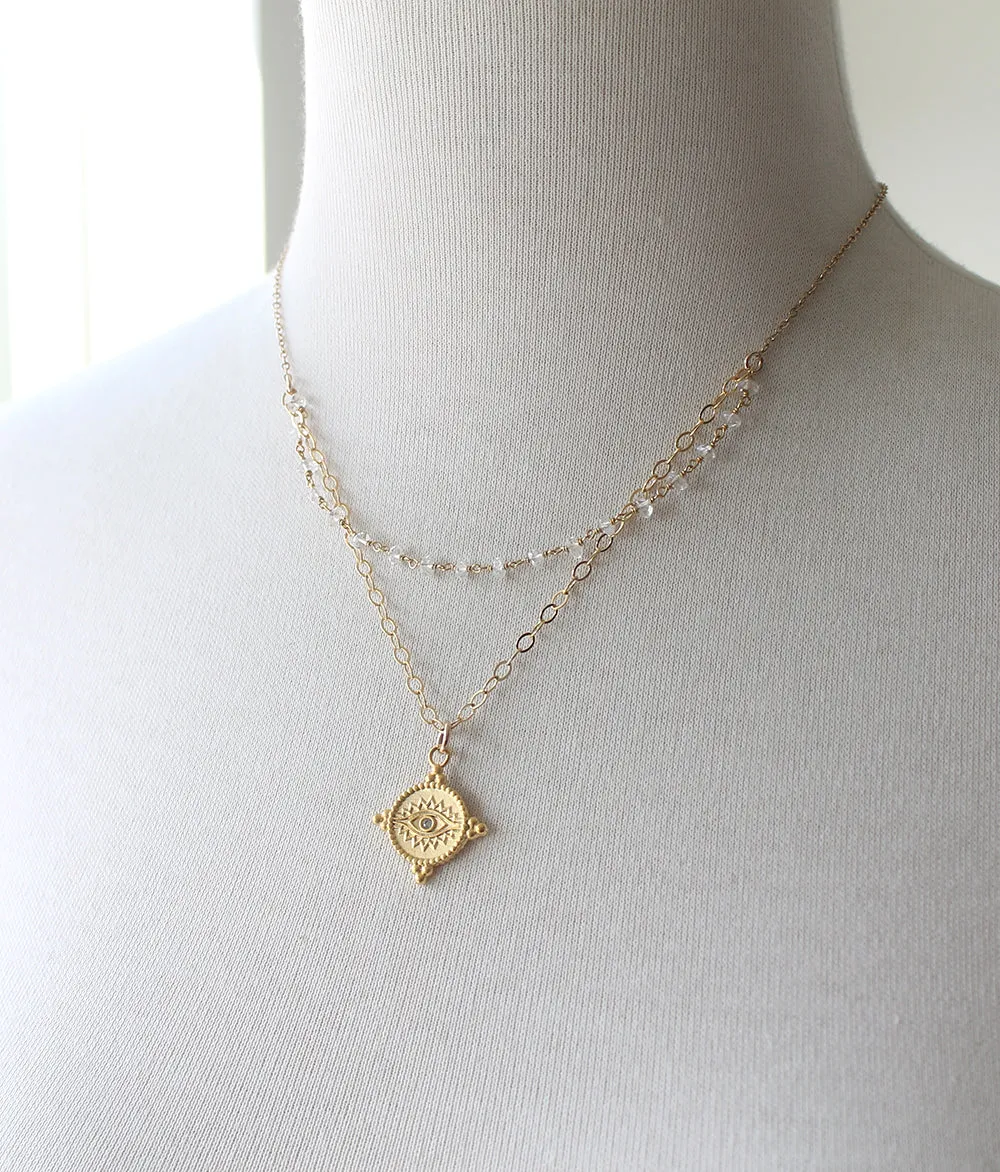 Sparkle Eye Necklace sold by Peggy Li Creations product image thumbnail 2