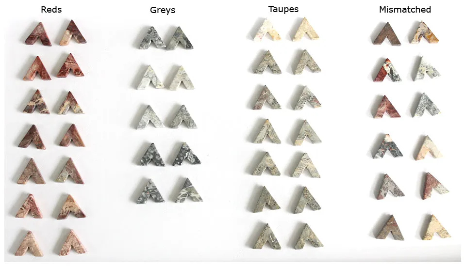 Chevron Stone Earrings sold by Peggy Li Creations product image thumbnail 3