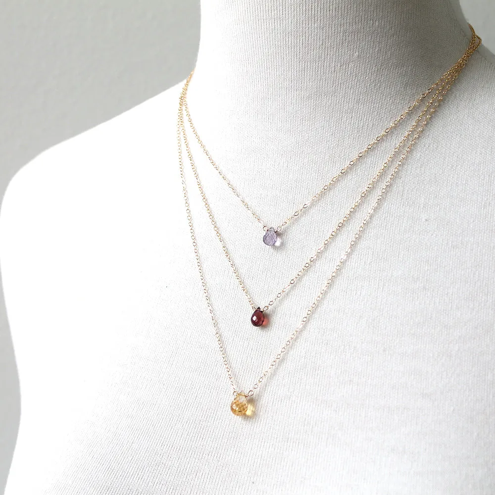 Birthstone Gem Necklaces - GF sold by Peggy Li Creations product image thumbnail 3