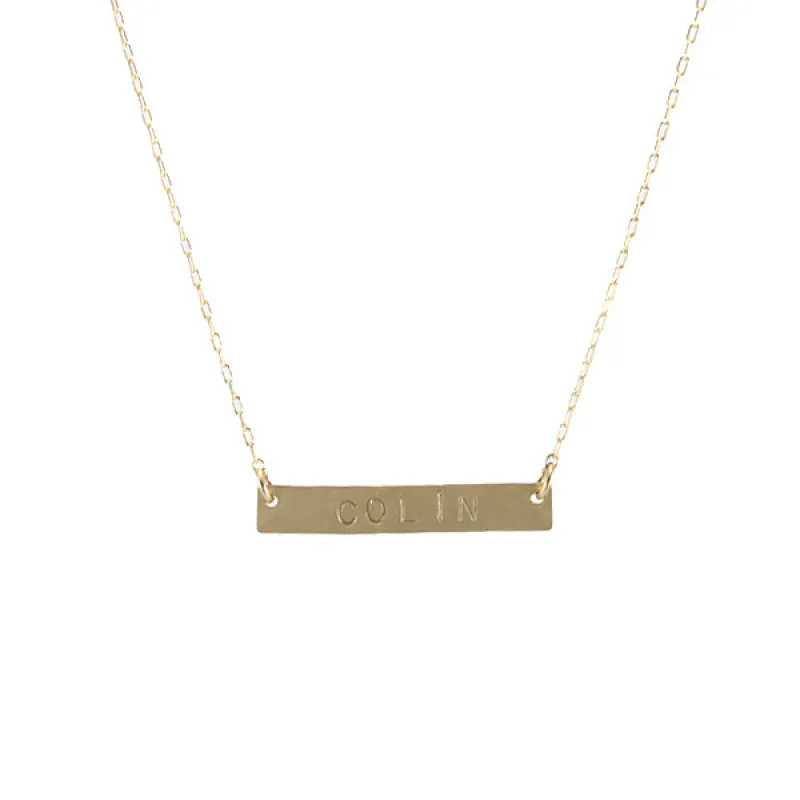 Nameplate Necklace - GF sold by Peggy Li Creations