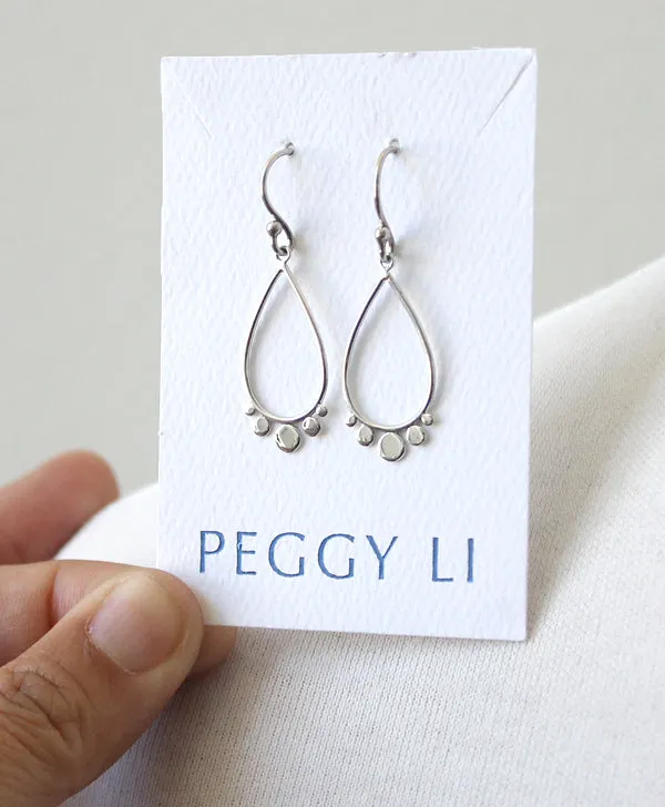 Dotted Teardrop Earrings sold by Peggy Li Creations product image thumbnail 2
