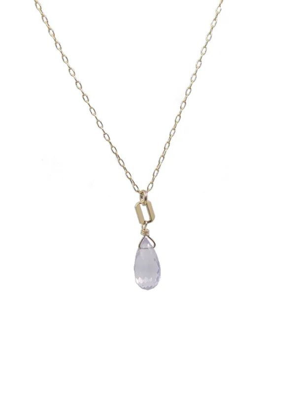 Lavender Amethyst Necklace sold by Peggy Li Creations