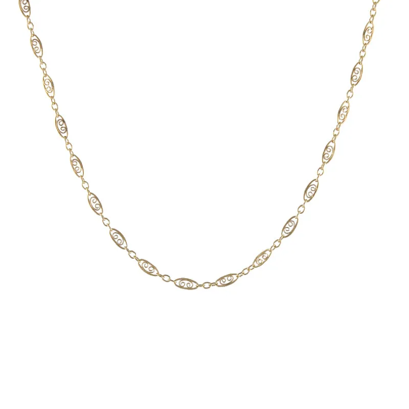 Filigree Chain Necklace sold by Peggy Li Creations
