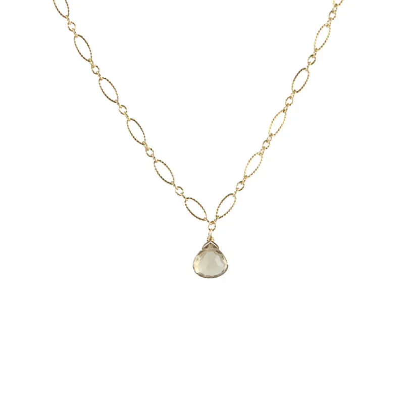Champagne Citrine Necklace sold by Peggy Li Creations
