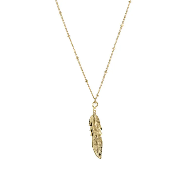 Eagle Feather Necklace sold by Peggy Li Creations