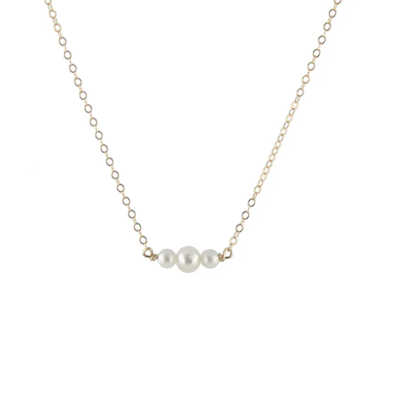 Pearl Slice Necklace sold by Peggy Li Creations