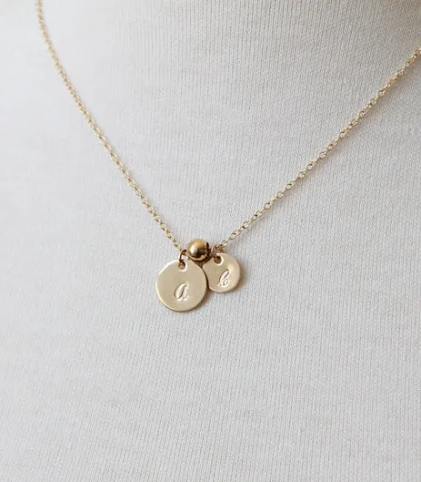 Script Initial Necklace - GF sold by Peggy Li Creations product image thumbnail 2