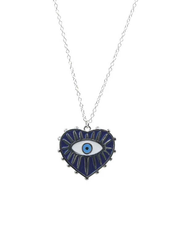 Bold Evil Eye Necklace SS sold by Peggy Li Creations