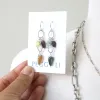Tourmaline Leaf Earrings sold by Peggy Li Creations