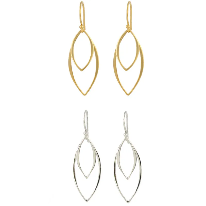 Abstract Leaf Earrings sold by Peggy Li Creations