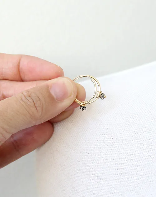 Petite Hoop Earrings sold by Peggy Li Creations product image thumbnail 2