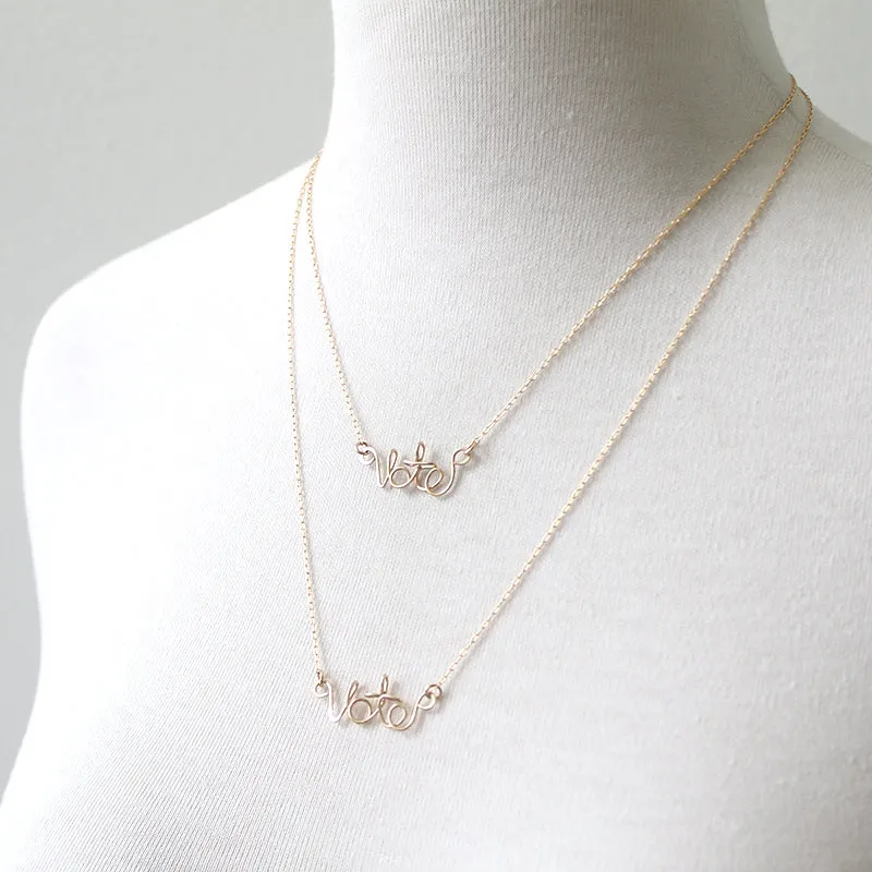 Vote Necklace sold by Peggy Li Creations product image thumbnail 2