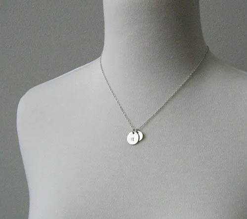 Script Initial Necklace - Sterling silver sold by Peggy Li Creations product image thumbnail 2