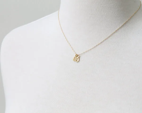 Tiny Letter Necklace sold by Peggy Li Creations product image thumbnail 2