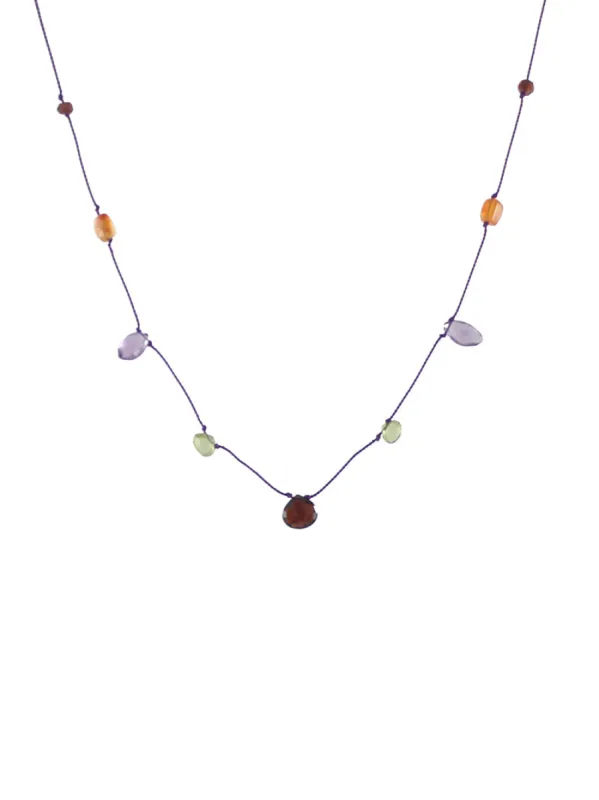 Multi Silks Necklace sold by Peggy Li Creations