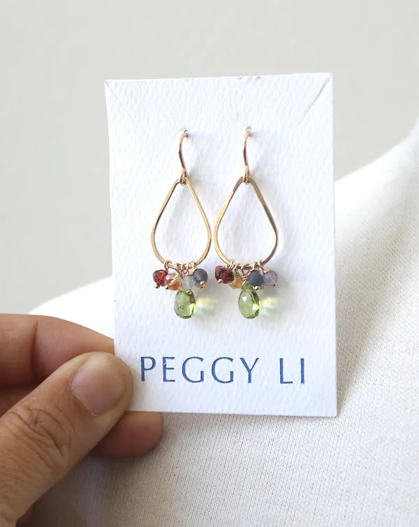 Rainbow Teardrop Earrings sold by Peggy Li Creations product image thumbnail 2