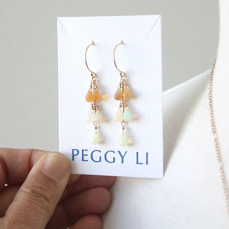 Ombre Opals Earrings sold by Peggy Li Creations product image thumbnail 3