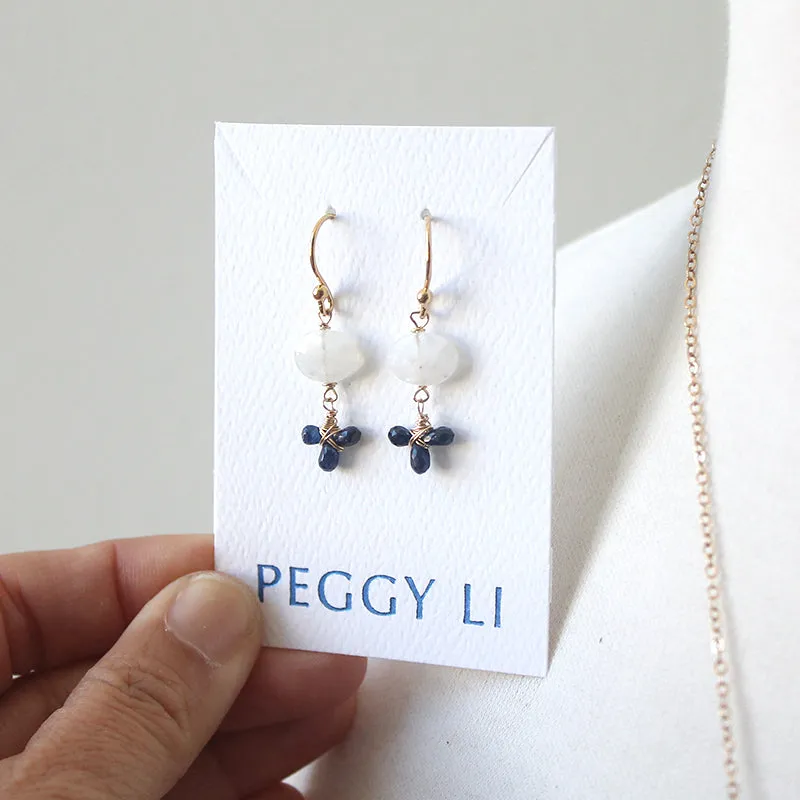Moonstone Fleur Earrings sold by Peggy Li Creations product image thumbnail 3