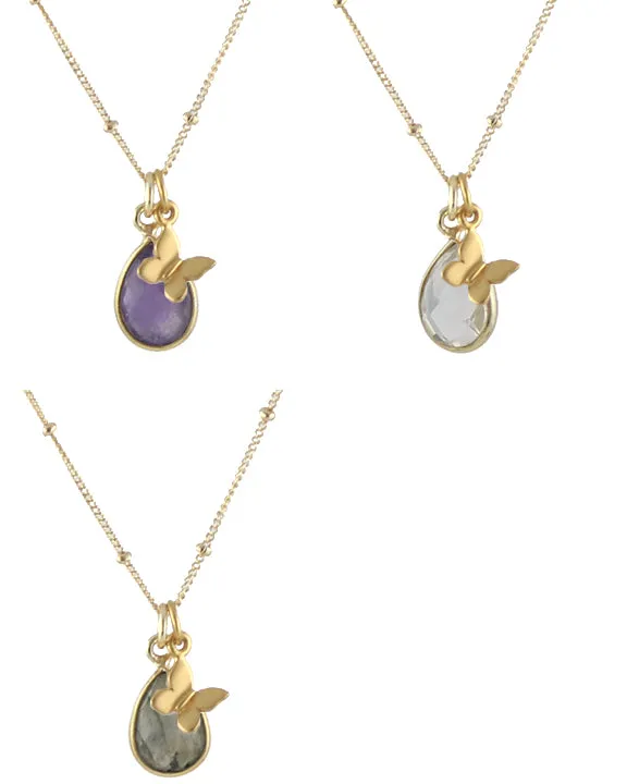 Teardrop Gem Necklace sold by Peggy Li Creations product image thumbnail 3