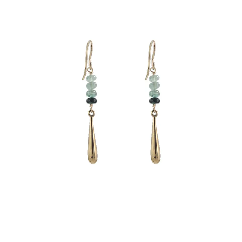 Ombre Tourmaline Droplet Earrings sold by Peggy Li Creations