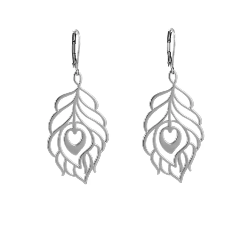 Peacock Feather Earrings sold by Peggy Li Creations