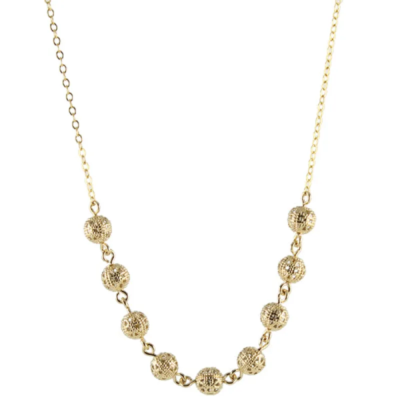 Filigree Ball Necklace sold by Peggy Li Creations