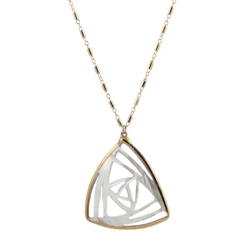 Deco Rose Pendant Necklace sold by Peggy Li Creations
