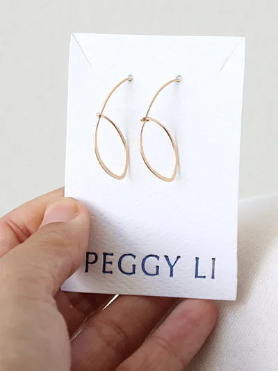Open Leaf Earring sold by Peggy Li Creations product image thumbnail 2