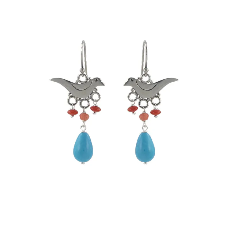 Bright Bird Earrings made by Peggy Li Creations