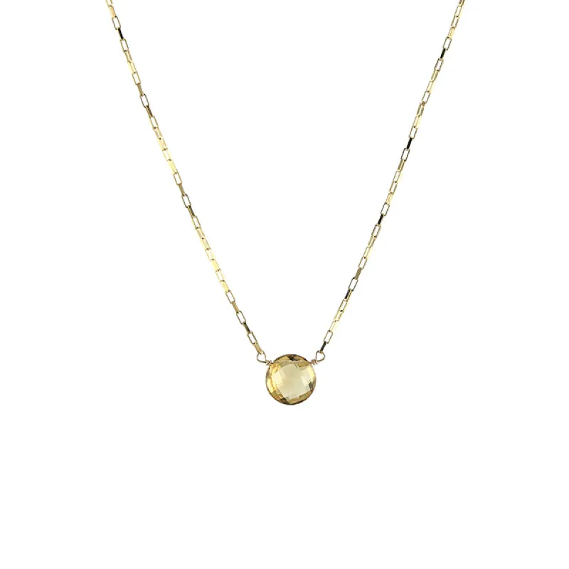 Sunshine Citrine Bubble Necklace sold by Peggy Li Creations