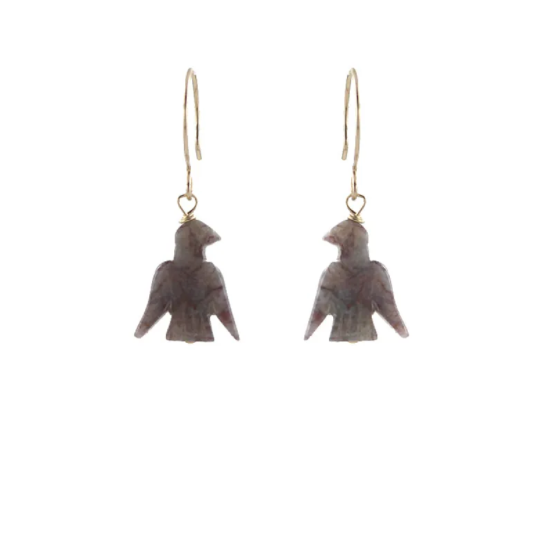 Stone Eagle Earrings sold by Peggy Li Creations