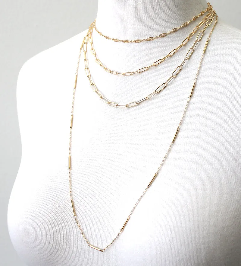 Bar and Link Chain Necklace sold by Peggy Li Creations product image thumbnail 2