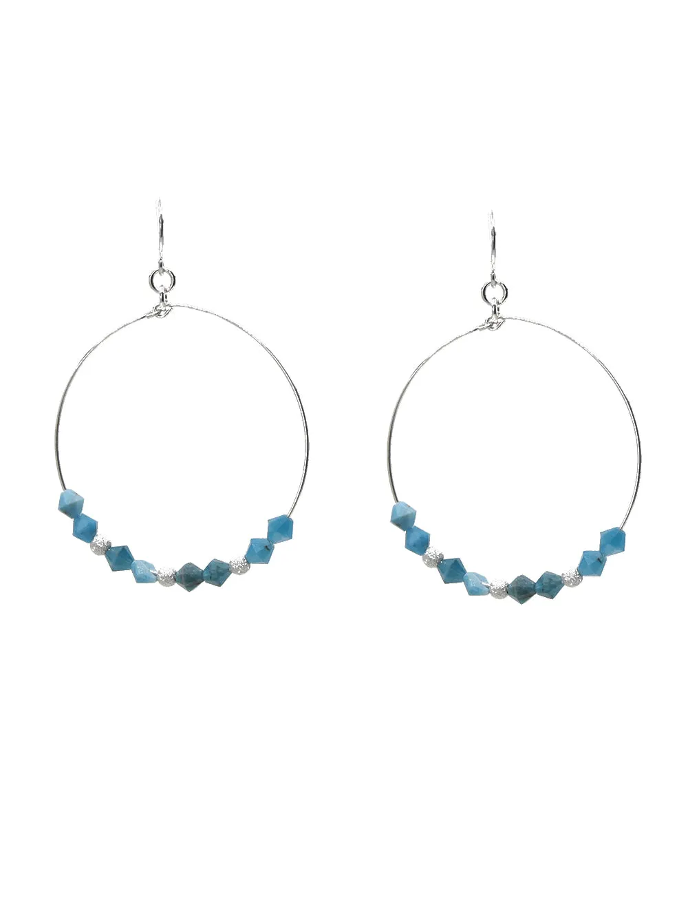 Apatite Circle Earrings sold by Peggy Li Creations