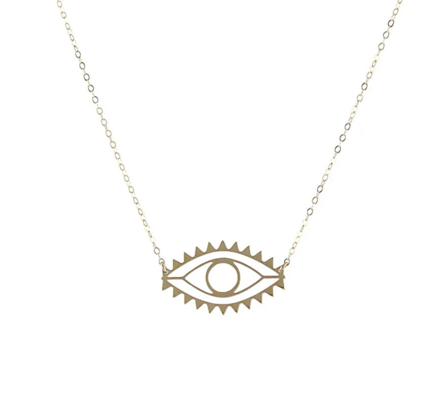 Evil Eye Cutout Necklace sold by Peggy Li Creations