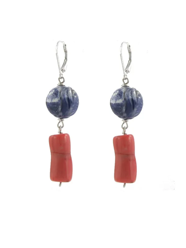 Coral Branch Earrings made by Peggy Li Creations