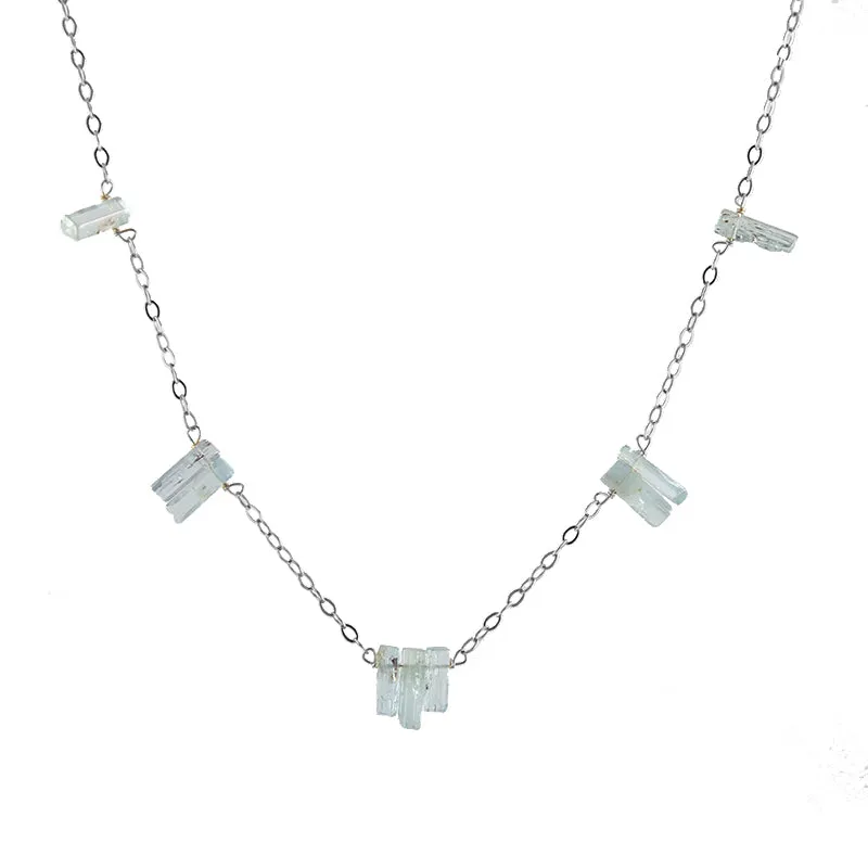 Aquamarine Spires Necklace sold by Peggy Li Creations product image thumbnail 2