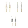 Chevron Bar Earrings sold by Peggy Li Creations