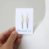 Chevron Bar Earrings sold by Peggy Li Creations
