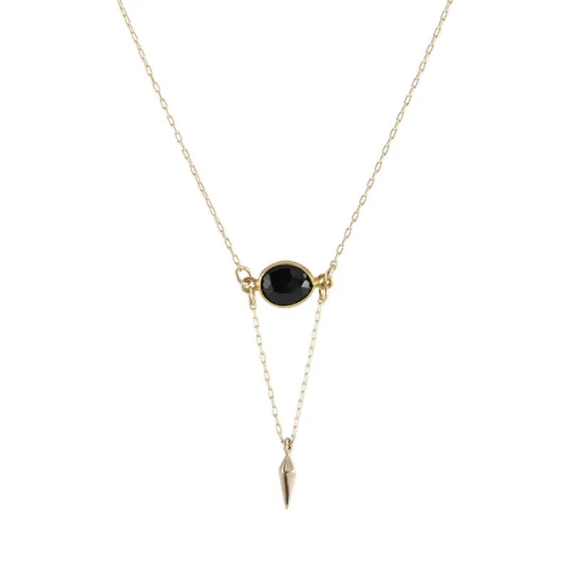 Onyx Point Necklace sold by Peggy Li Creations