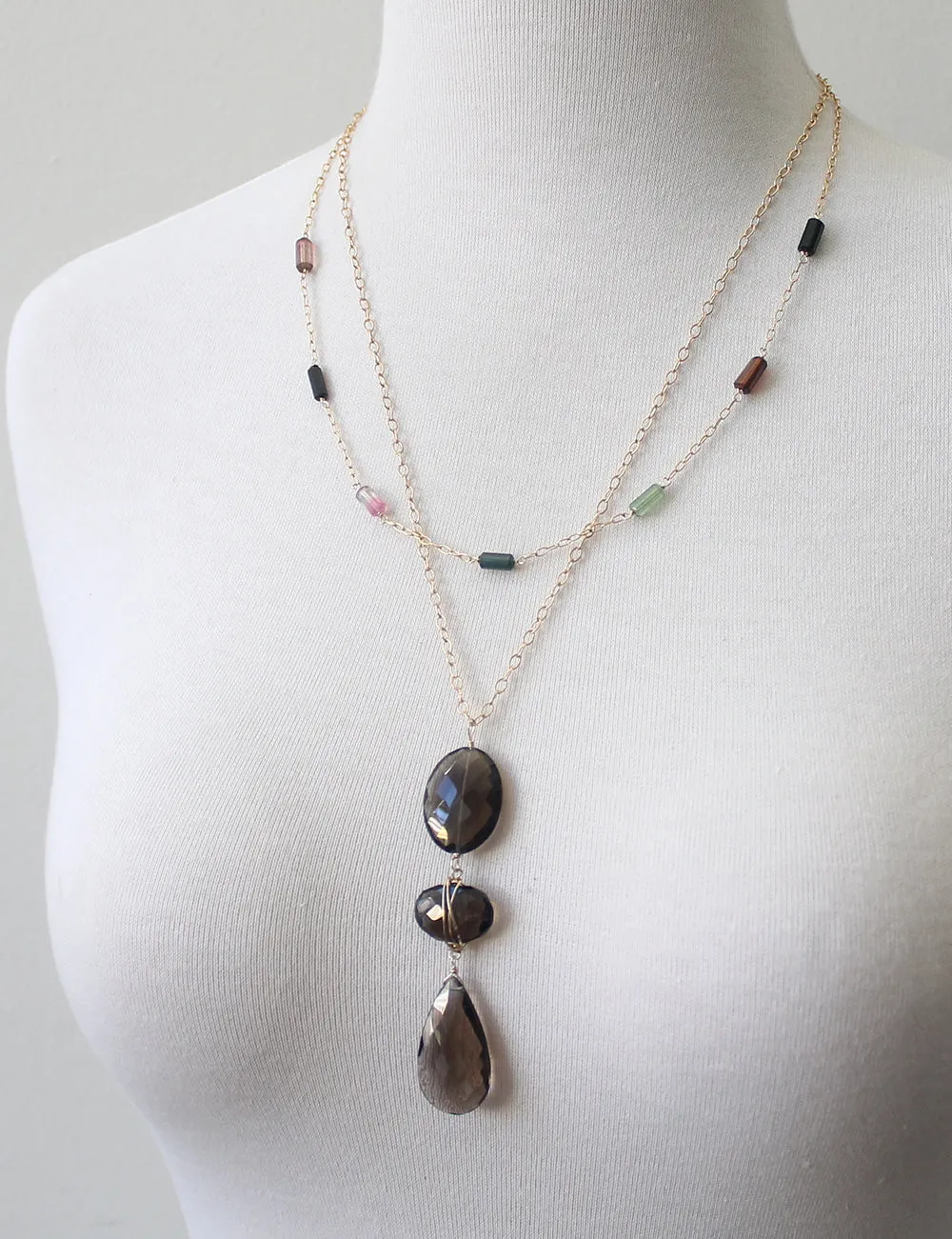 Bold Smoky Quartz Necklace sold by Peggy Li Creations product image thumbnail 2