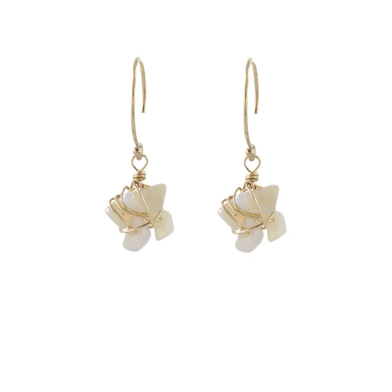 Opal Chip Earrings sold by Peggy Li Creations