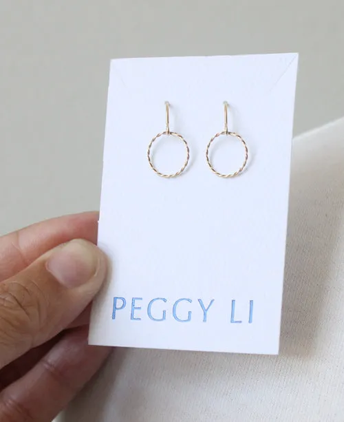 Woven Circlet Threader Earrings sold by Peggy Li Creations product image thumbnail 2