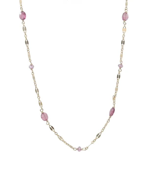 In the Pink Necklace sold by Peggy Li Creations