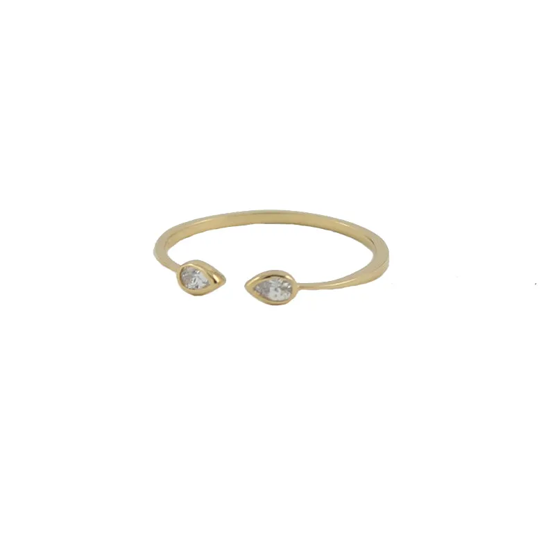 Open Gem Ring sold by Peggy Li Creations