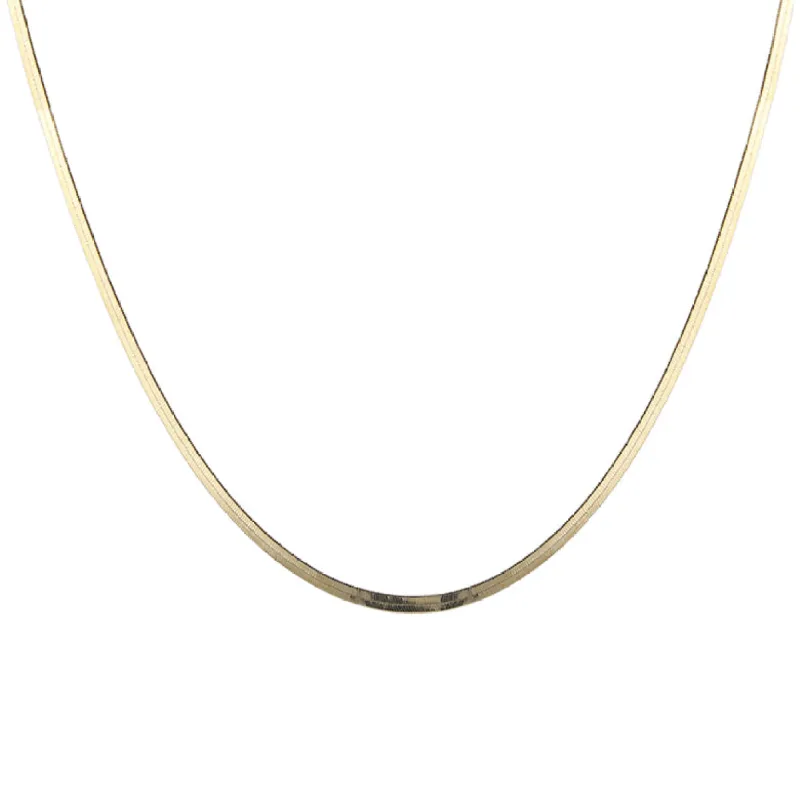 Slim Herringbone Chain sold by Peggy Li Creations
