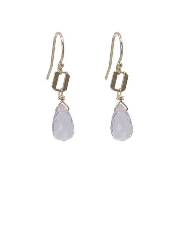 Lavender Amethyst Earrings sold by Peggy Li Creations