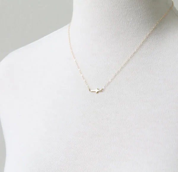 Sideways Cross Necklace sold by Peggy Li Creations product image thumbnail 2